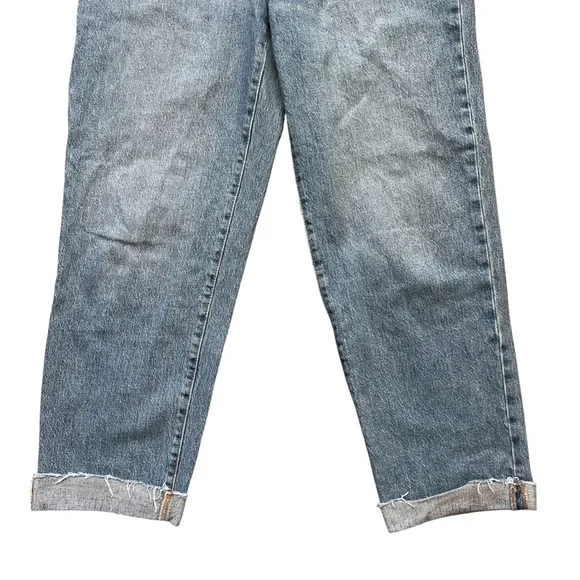 BANANA REPUBLIC Women’s Medium Wash Cuffed Slouch Jeans Size 30/10 - Picture 4 of 6